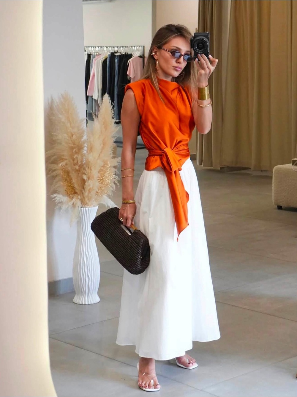 🌎Zara Orange Top